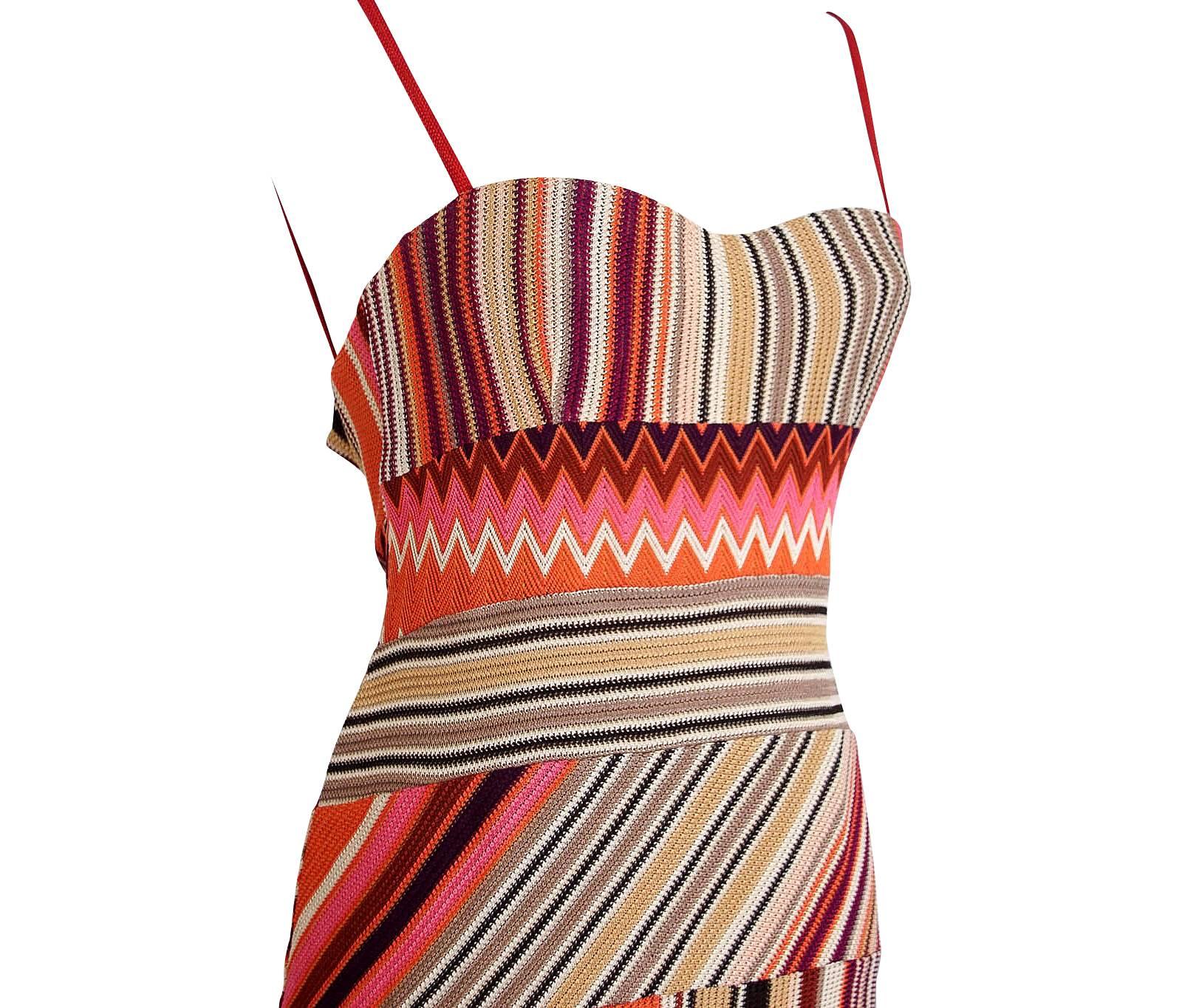 Women's Missoni Dress Strapless Stunning Knit Rear Fishtail  42 / 6  New For Sale