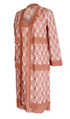 Missoni Dress with Jacket Knit Set Divine Deco Design Chic 42 / 8