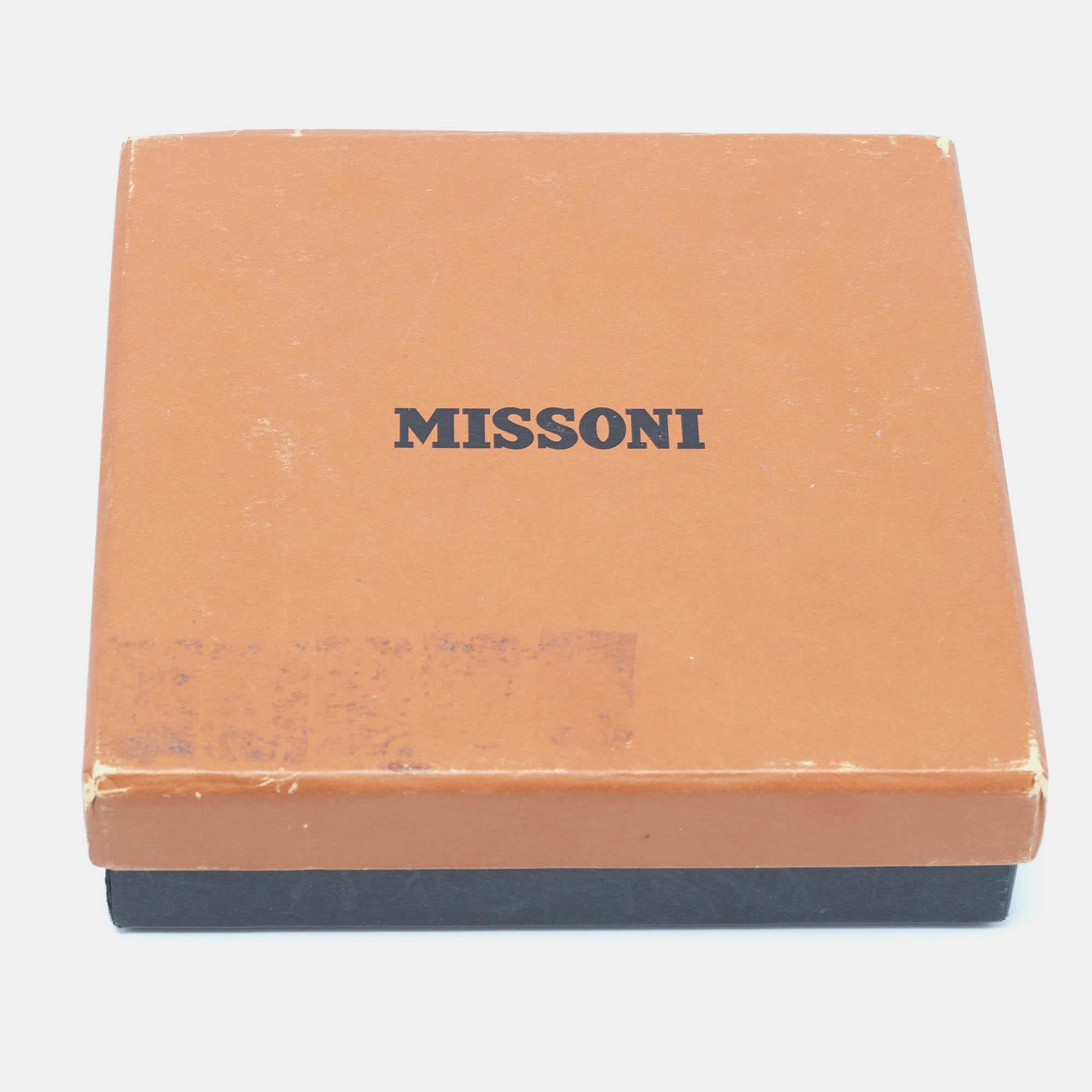Missoni Collana lunga a forma geometrica con smalto in tonalità argento in vendita 3