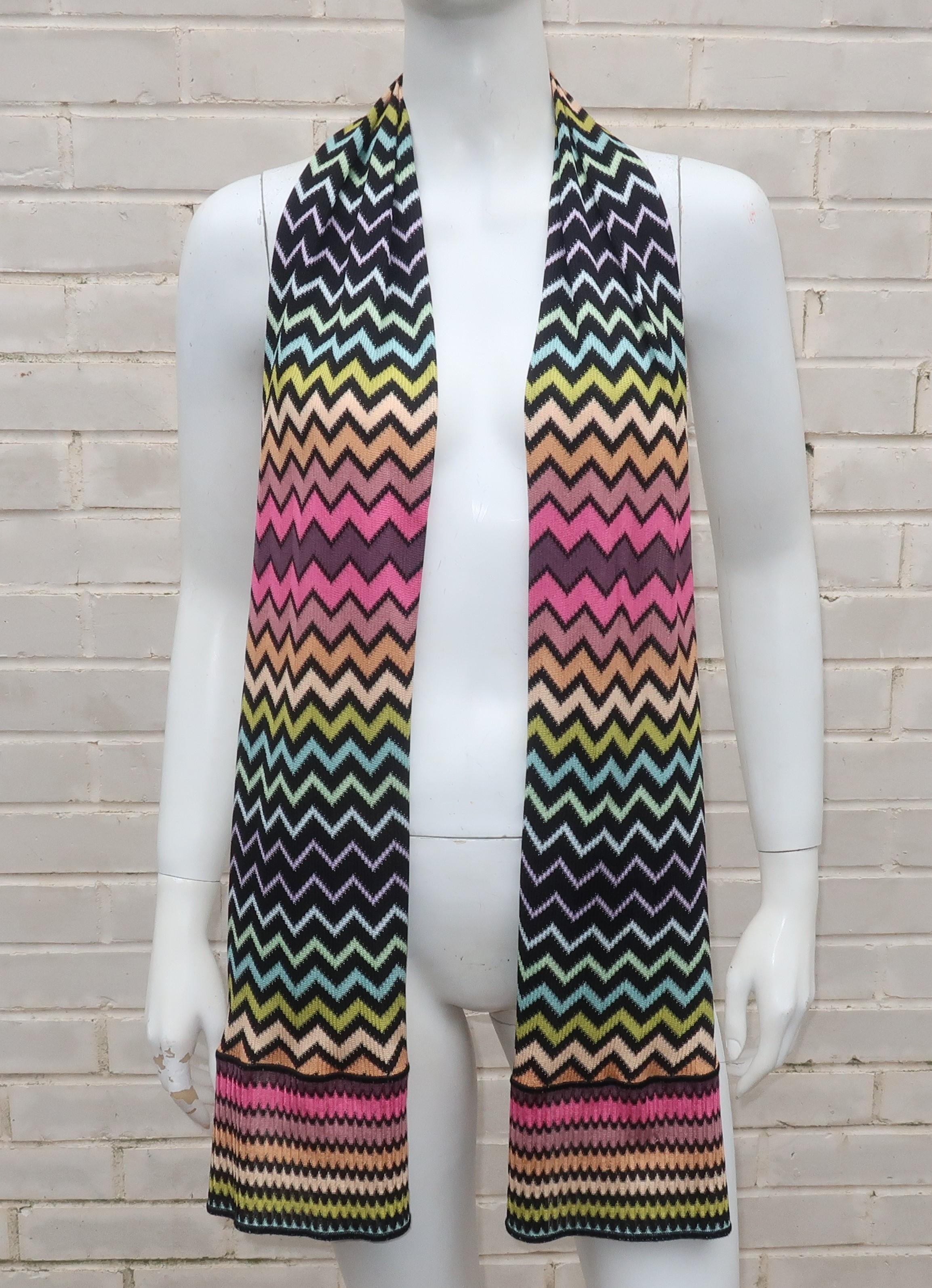 knit silk scarf