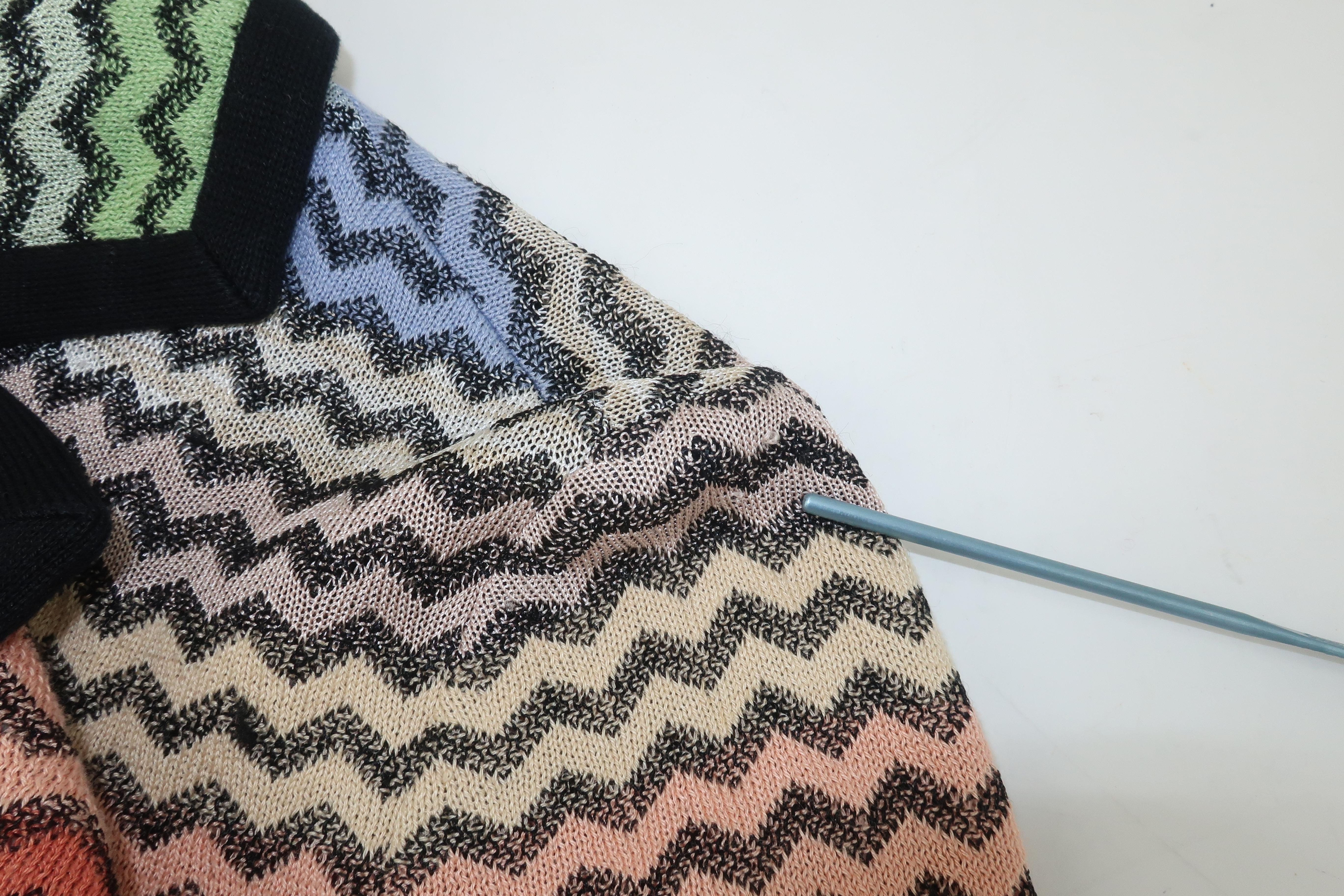 Missoni Strickjacke mit flammenden Nähten 6