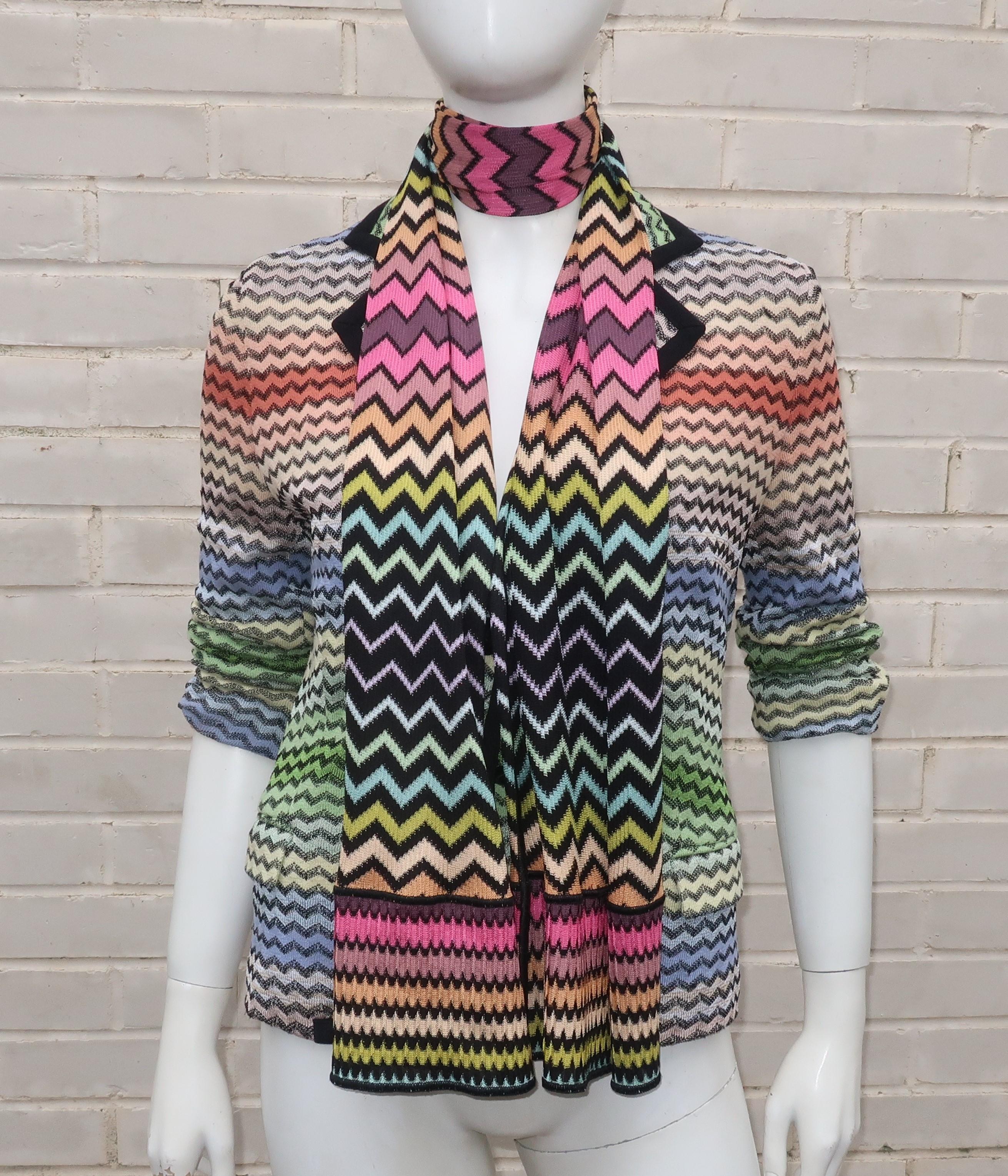 Missoni Strickjacke mit flammenden Nähten 4