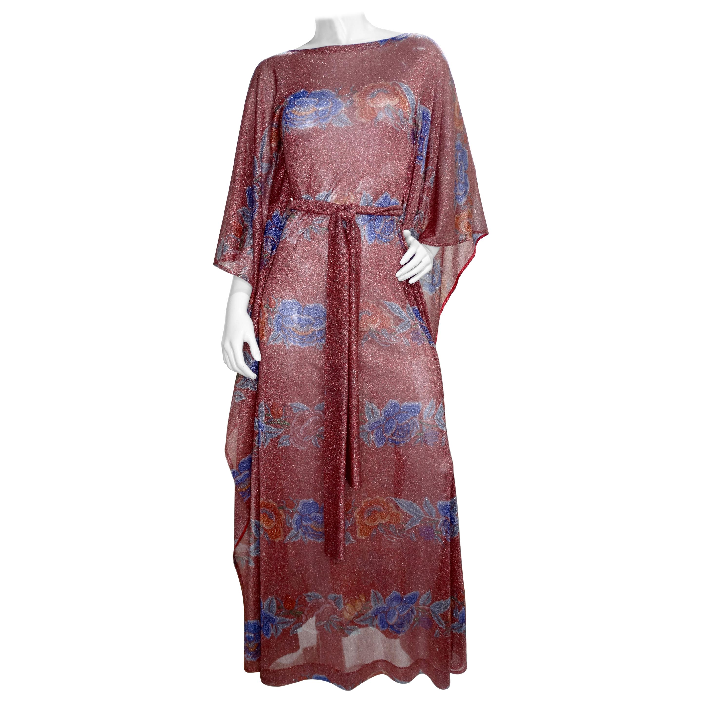 Missoni Floral Lamé Kaftan 