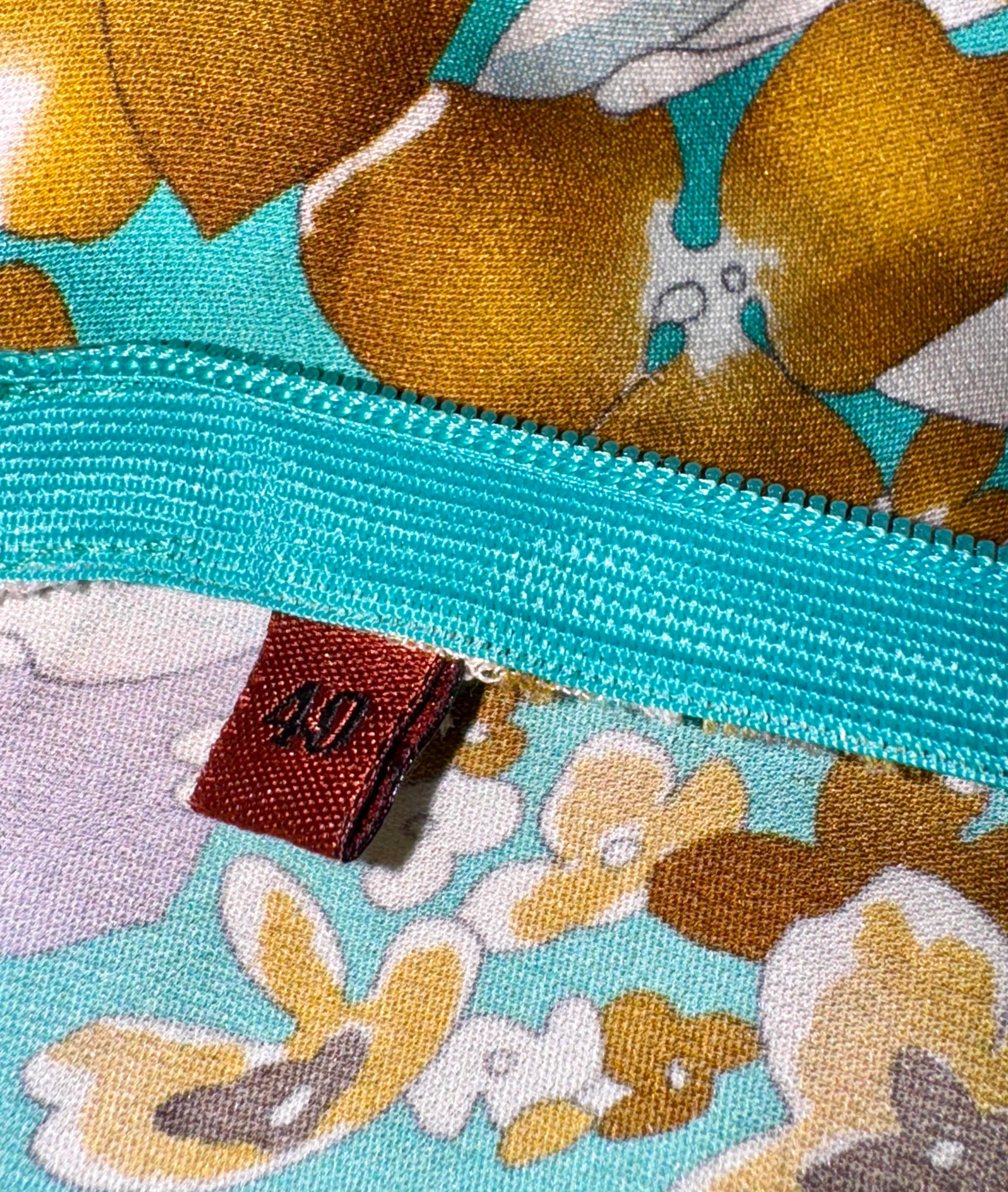 MISSONI Blusa de punto y pañuelo drapeado de seda floral y ganchillo Top 40 en venta 3