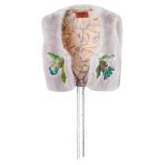 Missoni Fur Gilet with Elegant Embroidery - '00s