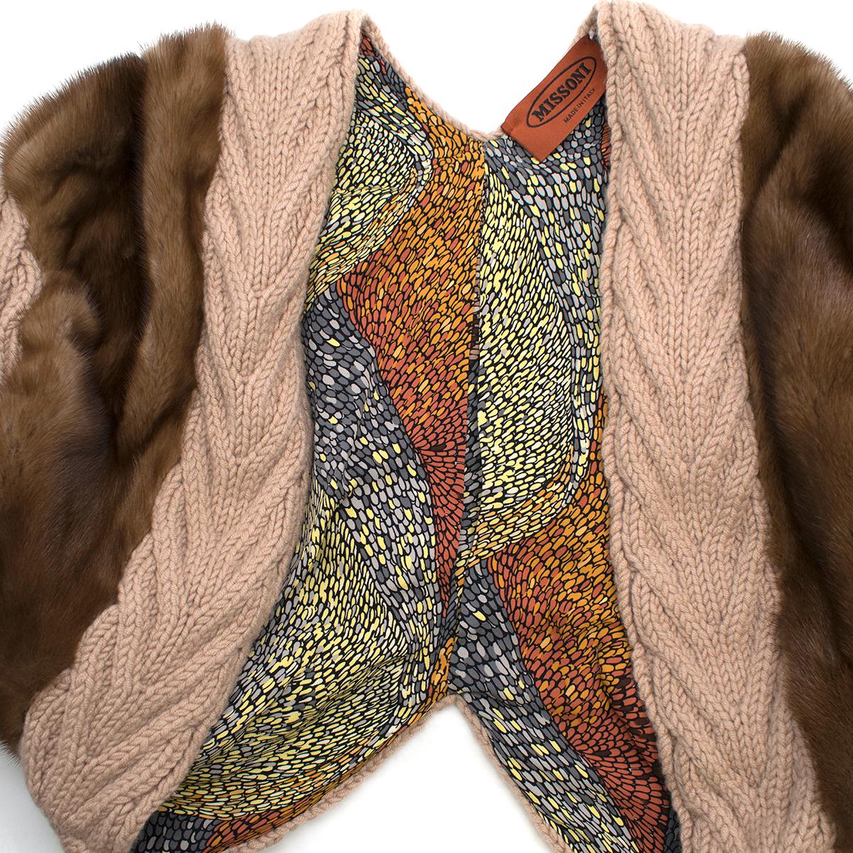 Women's Missoni Fur-trimmed Bolero Jacket US 8