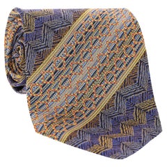 Missoni Geometrisches Muster Seidenkrawatte