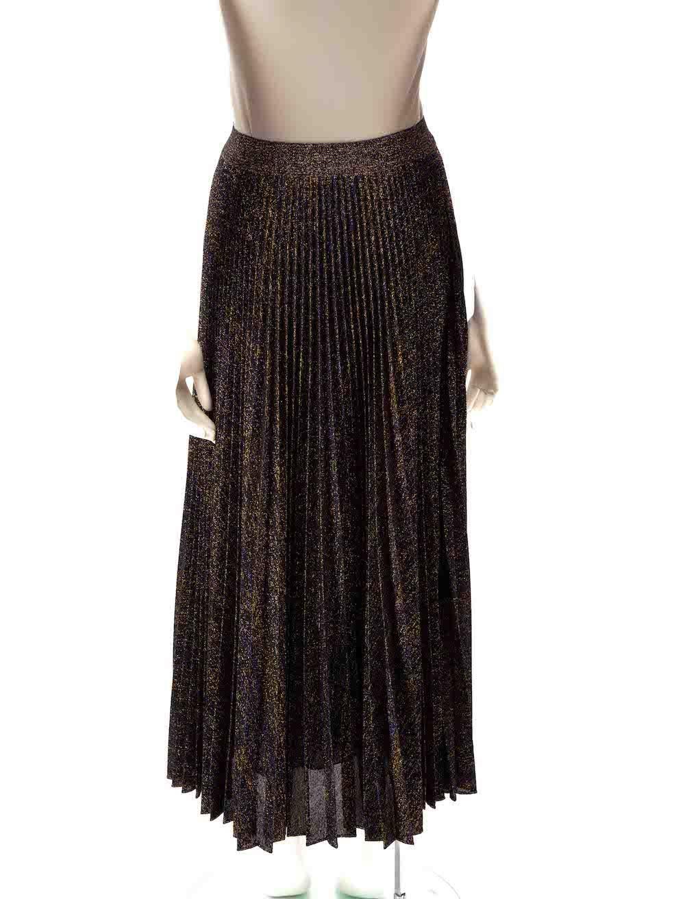 Missoni Glitter Accent Pleated Midi Skirt Size S In Excellent Condition For Sale In London, GB