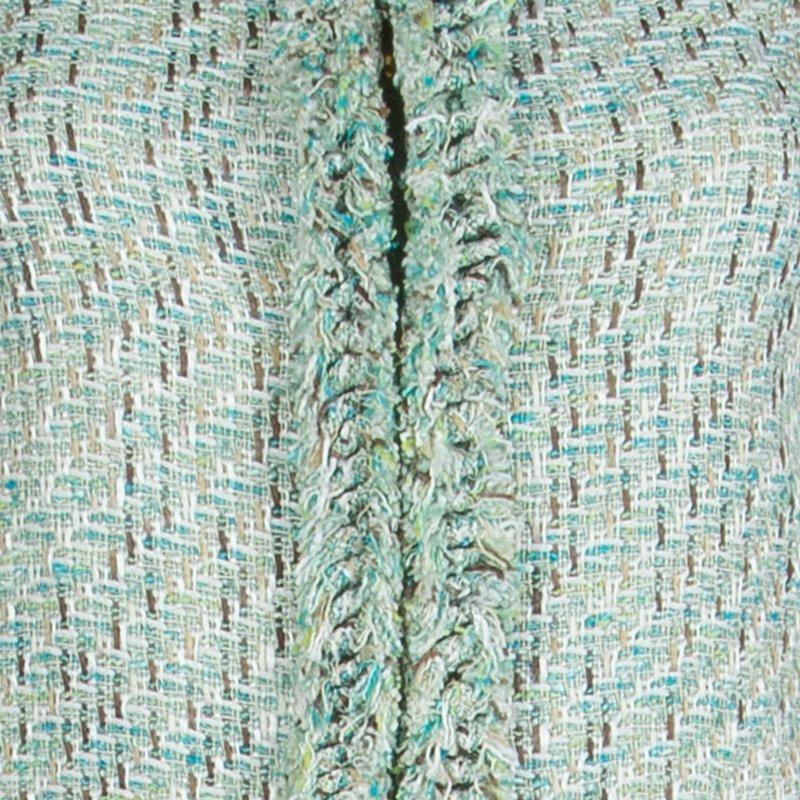 Missoni Green Textured Weave Pant Suit M In Good Condition In Dubai, Al Qouz 2