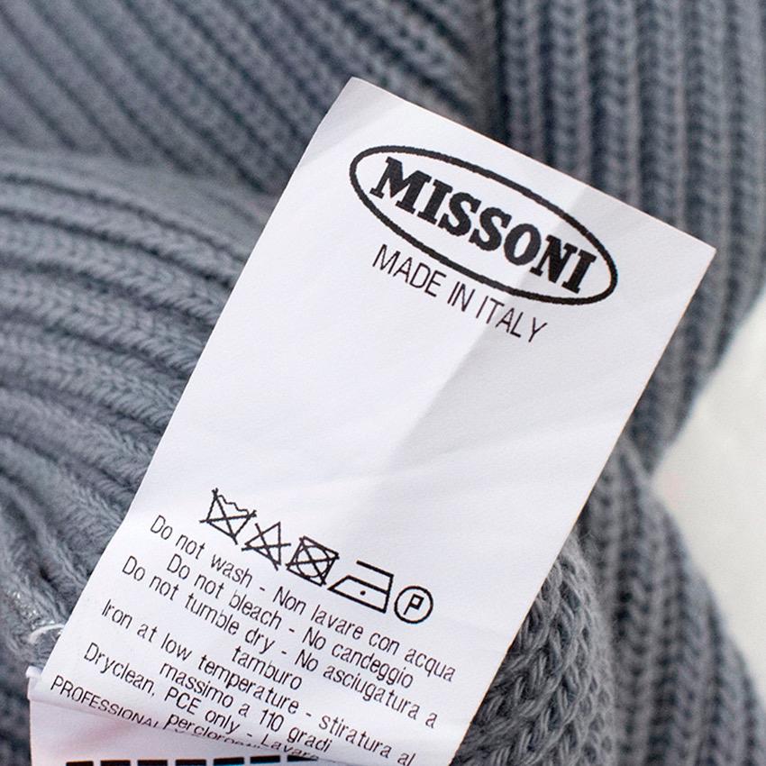 Missoni Grey Knit Sleeveless Cardigan  US 6 3
