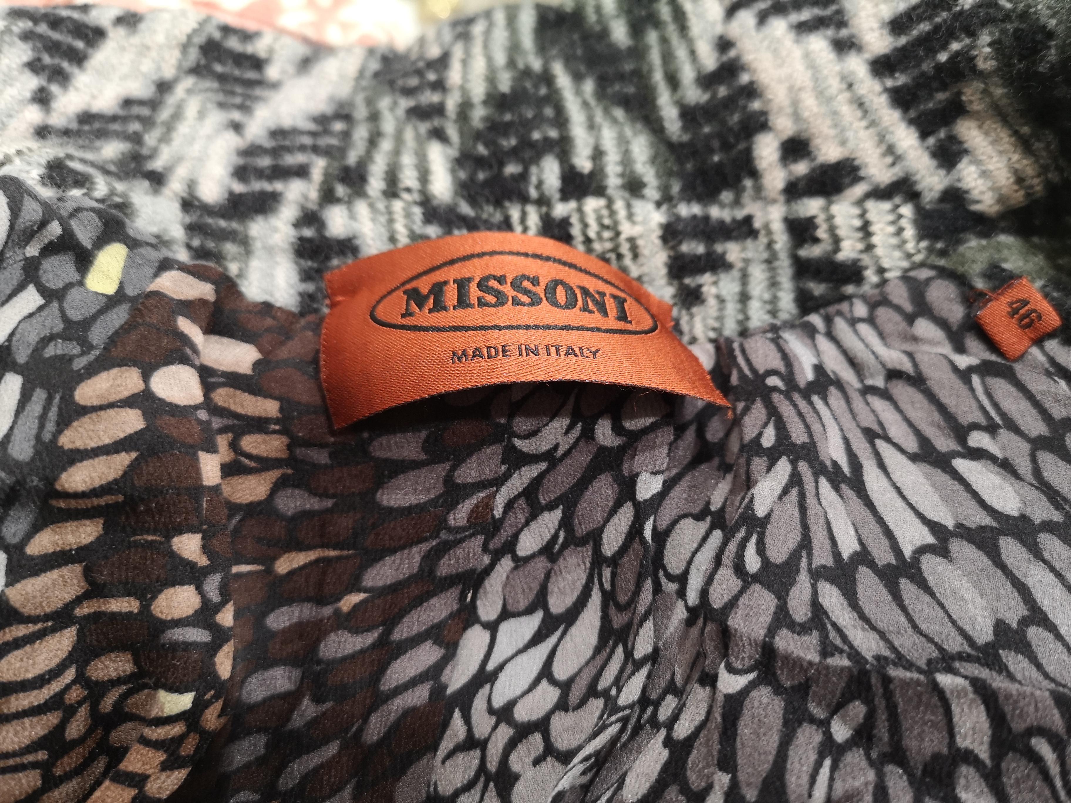 Veste en laine multicolore grise Missoni en vente 10