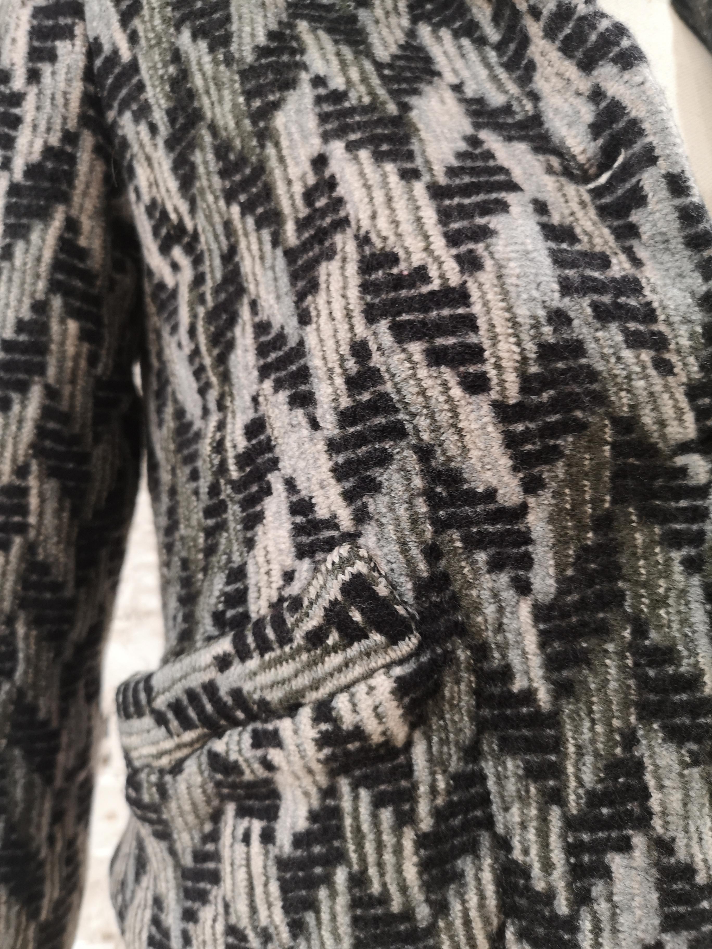 Veste en laine multicolore grise Missoni Pour femmes en vente