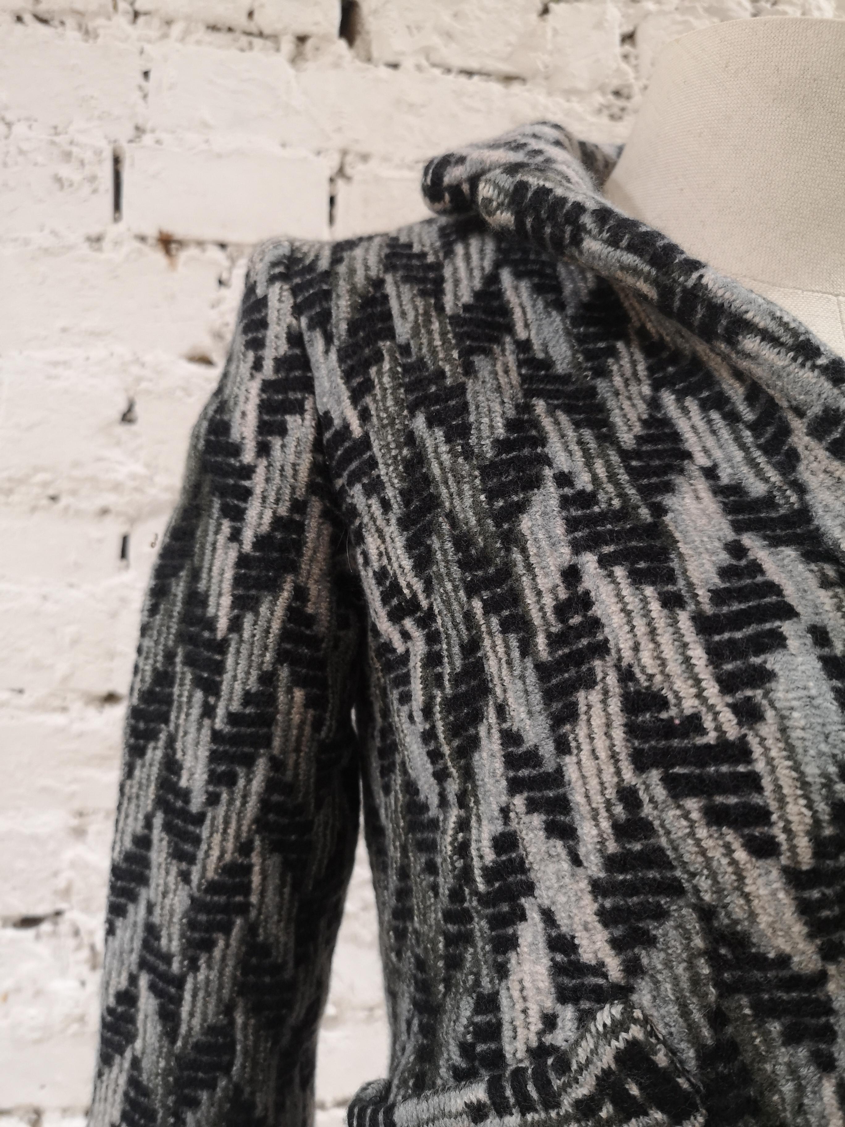 Missoni grey multicoloured wool jacket For Sale 1