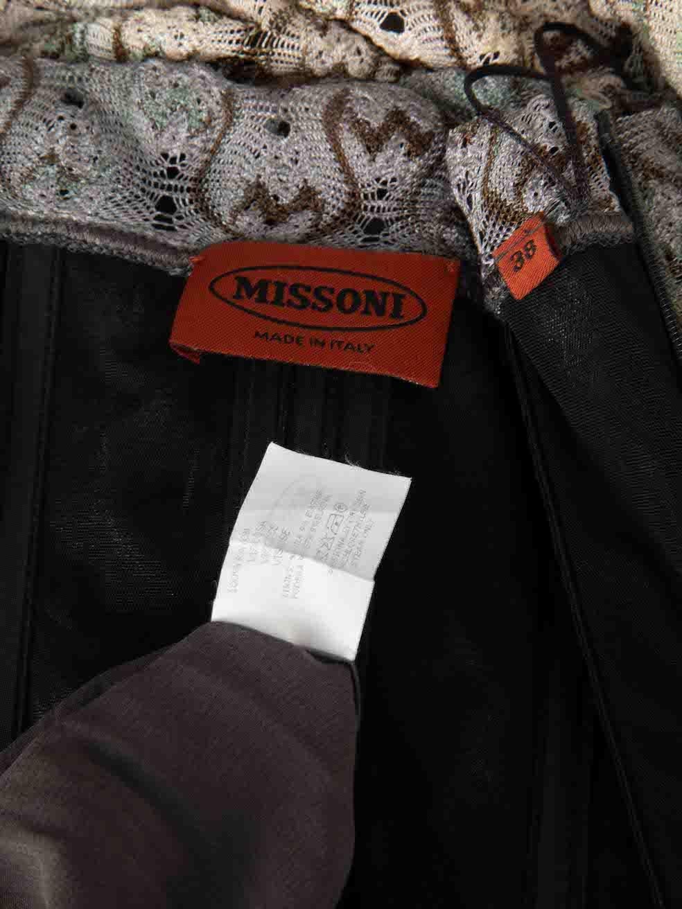Missoni Grey Ombré Ruched Strapless Knit Dress Size XS 1