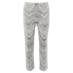 Pantalon en laine gris Zig Zag de Missoni S