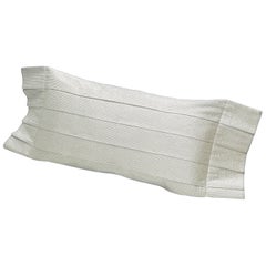 Missoni Home Kadu Long Cushion in Silver with Textured Cotton