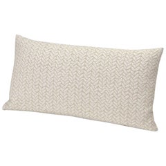 Missoni Home Ontario Cushion in Ivory with Knit Pattern