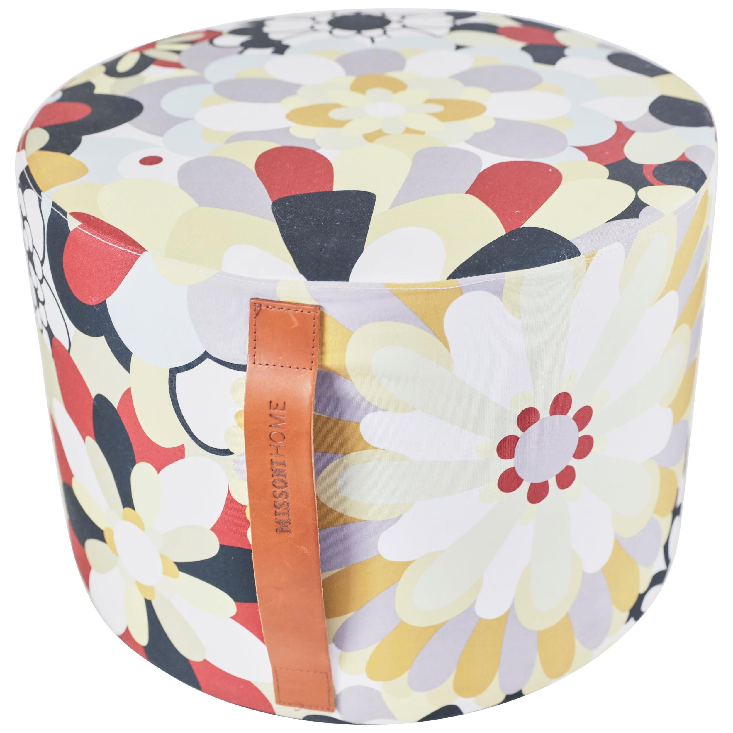 Missoni Home Pouf Large with Handles