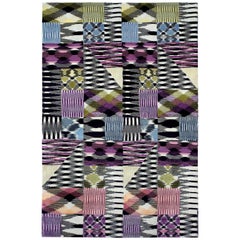 Missoni Home Pritzwalk Wool Rug in Iridescent with Patchwork Pattern