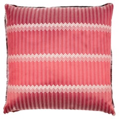 Missoni Home Red Jacquard and Chevron Wells Cushion, Italy