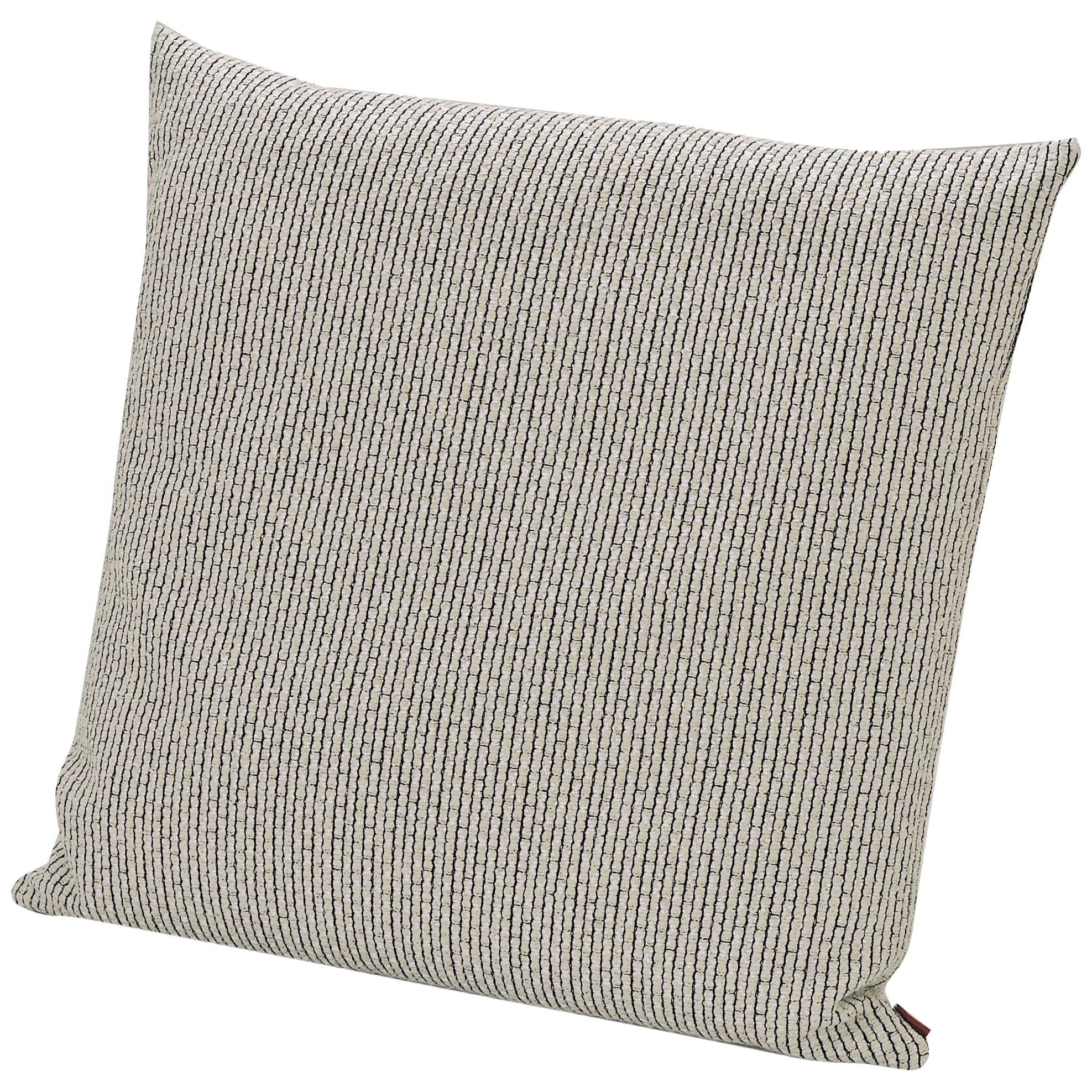 Missoni Home Reserva Cushion in Black and White with Textured Pattern For Sale