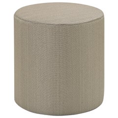 Missoni Home Ribe Tall Cylinder Pouf in Solid Tan