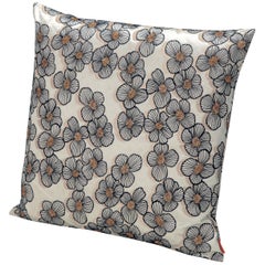 Missoni Home Taiwan Cotton Cushion with Multi-Color Floral Design