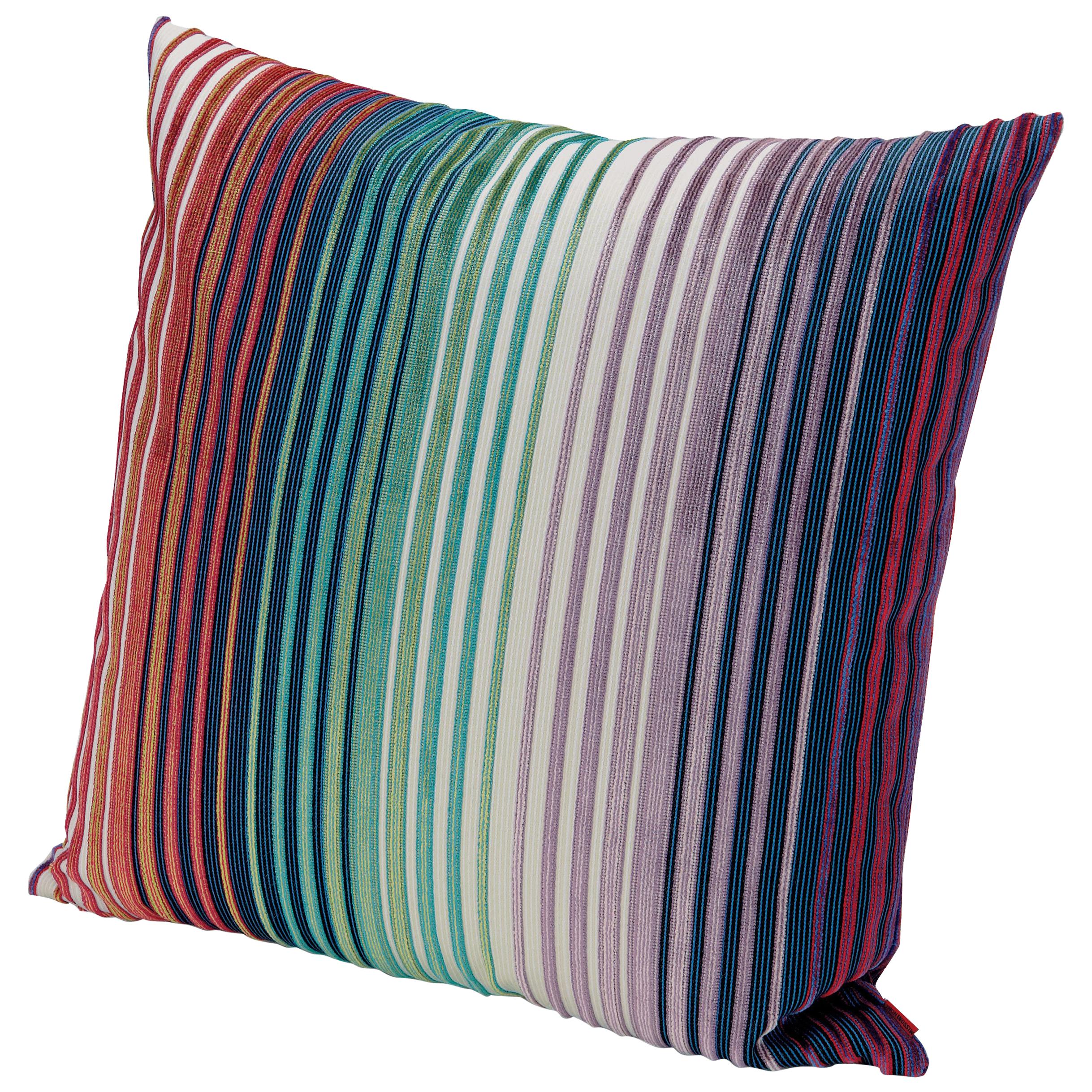 Missoni Home Tunisi Cushion in Multi-Color Striped Print For Sale