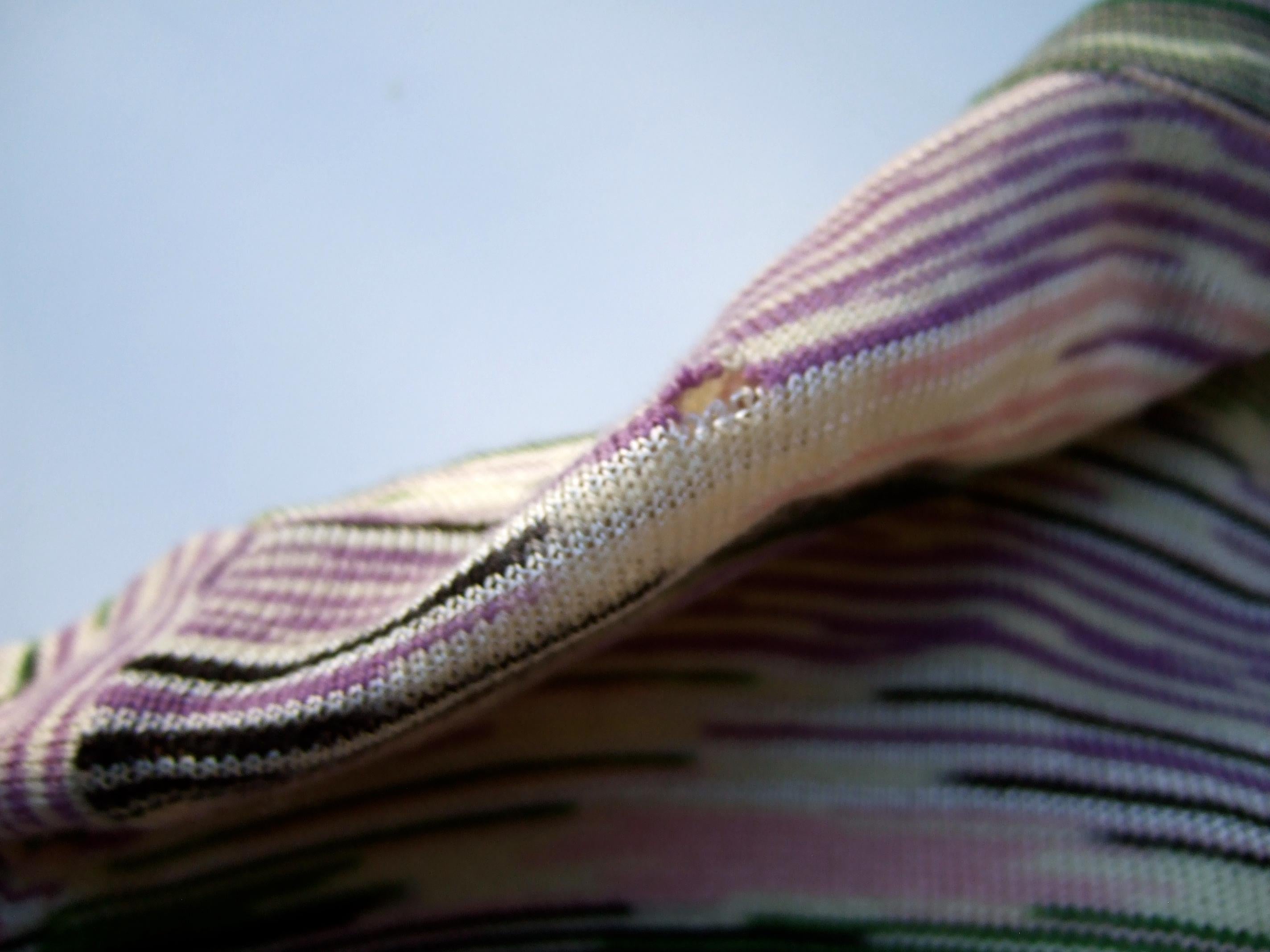 Missoni Italian Striped Wool Knit Cardigan Sweater c 21st For Sale 8