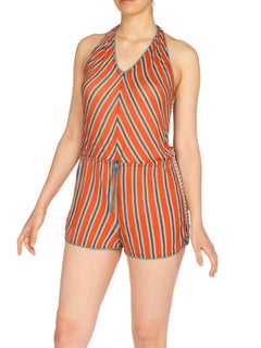 Missoni Knit Halter Romper Jumpsuit