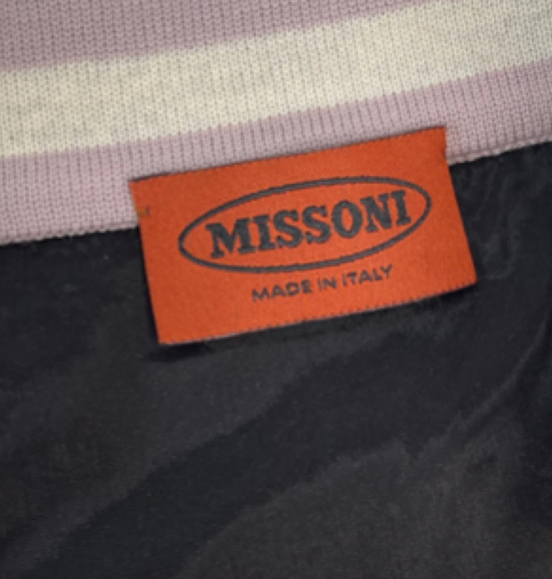 Black Missoni Knit Lavender Micro Skirt (Size 38)