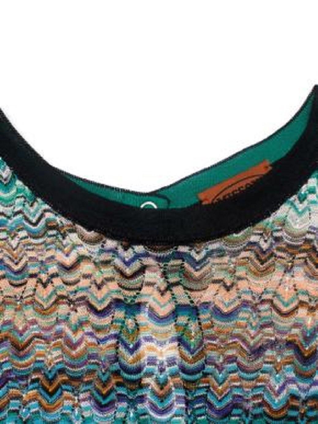 Women's Missoni Knit Patterned Sleeveless Dress For Sale