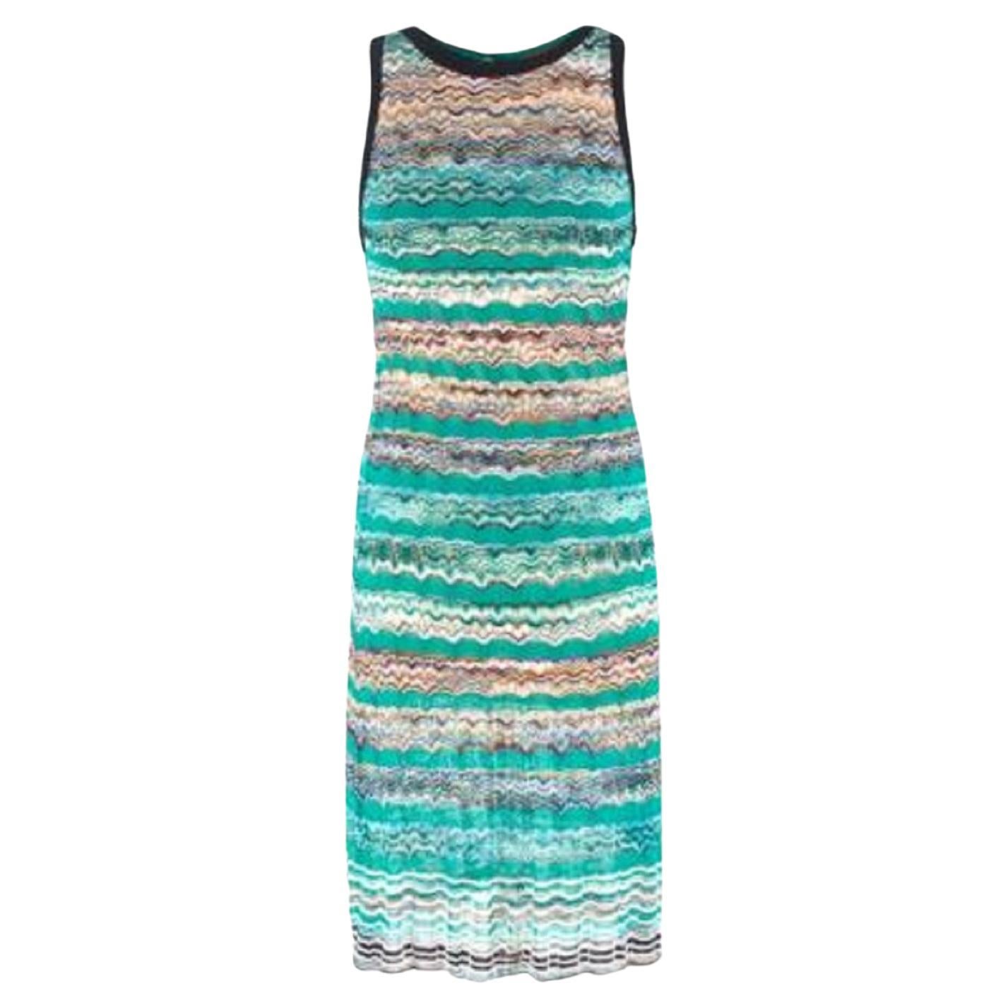 Missoni Knit Patterned Sleeveless Dress For Sale