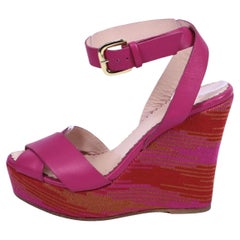 Missoni Knit Platform Wedge Sandals - EU 37