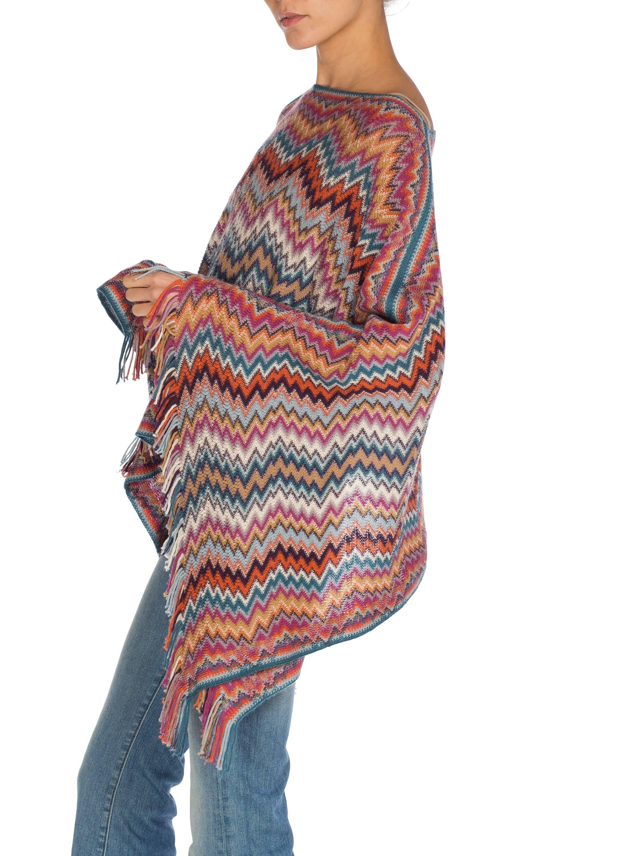 Missoni Knit Poncho In Excellent Condition In New York, NY