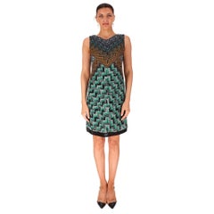Missoni Knitted Chevron Zigzag Pattern Dress