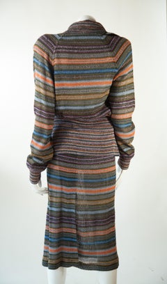 Missoni, Three-Piece Ensemble, Knit Lamé 70% Silk 30% Metallic, 1980s