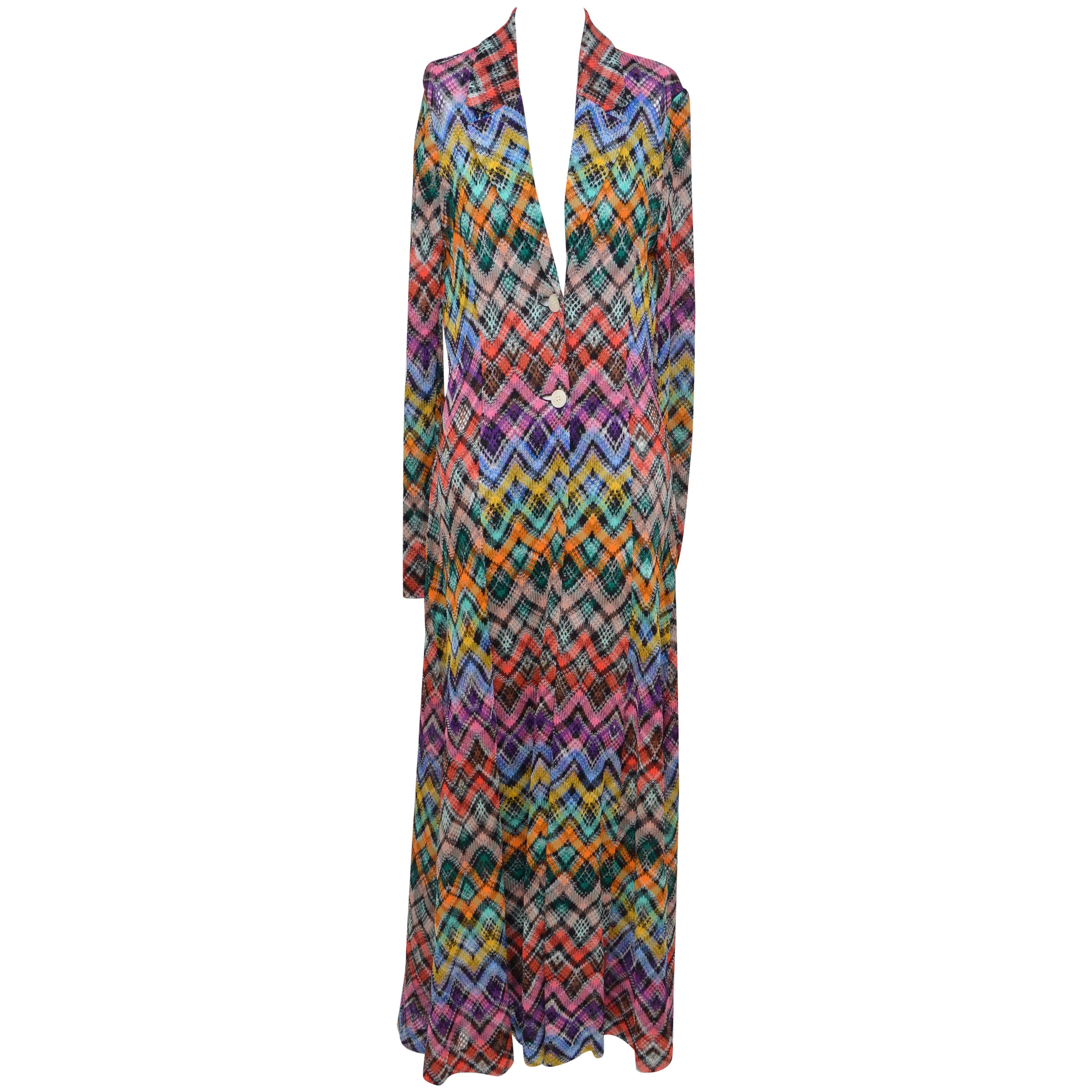 Missoni Long Dress Duster   NEW With Tags  SZ 42