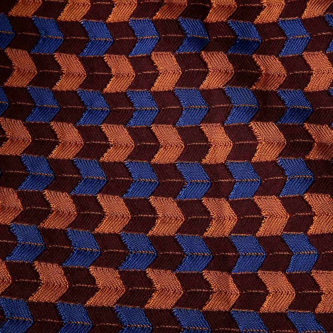 Missoni Long Patterned Short Sleeve Dress Size L Bon état - En vente à London, GB