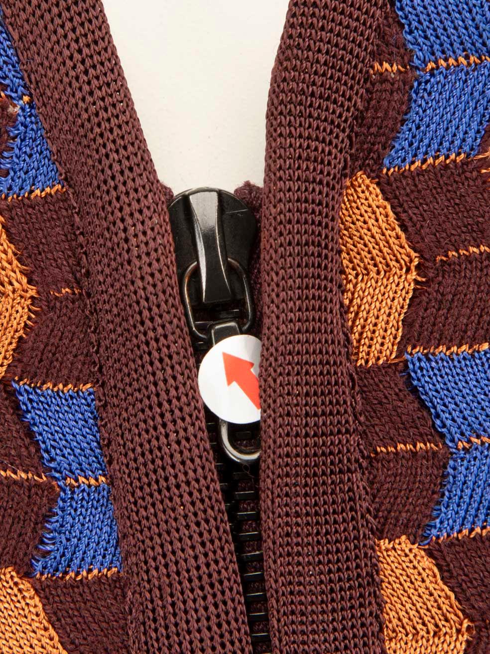 Missoni Long Patterned Short Sleeve Dress Size L en vente 3
