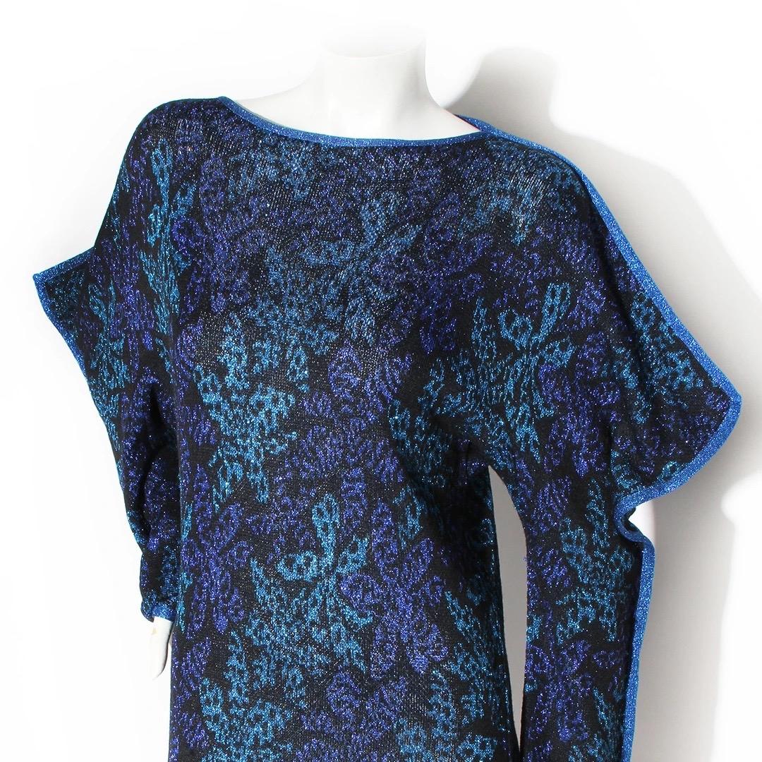 Purple Missoni Lurex Knit Dress 