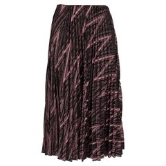 Missoni M by Missoni Falda Midi Plisada Zigzag Purpurina Talla S