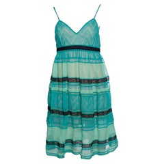 Missoni M, green sleeveless strap dress