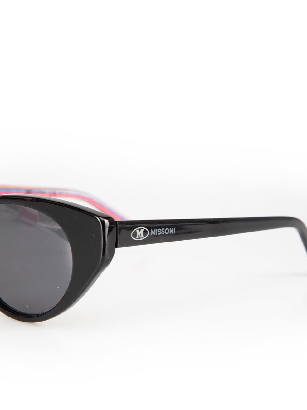 Gafas de sol negras ojo de gato M Missoni 1