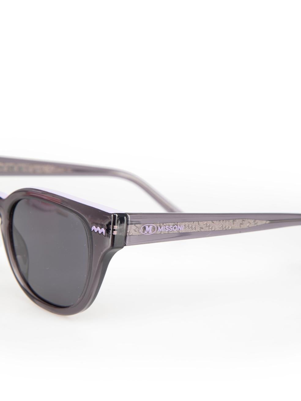 Missoni M Missoni Grey Transparent Square Sunglasses 1