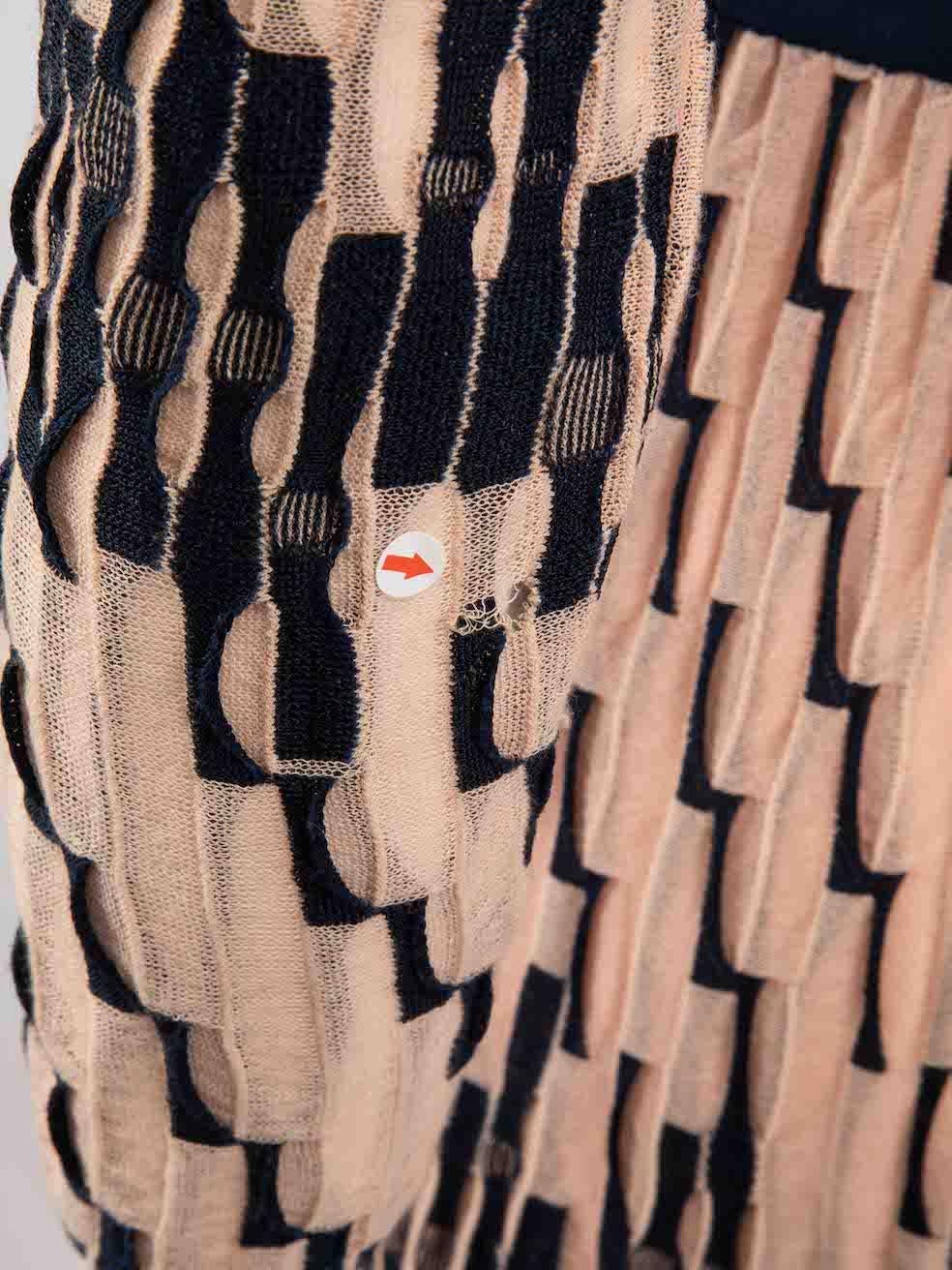 Robe Missoni M Missoni rose abstraite en tricot longueur genou Taille S en vente 3