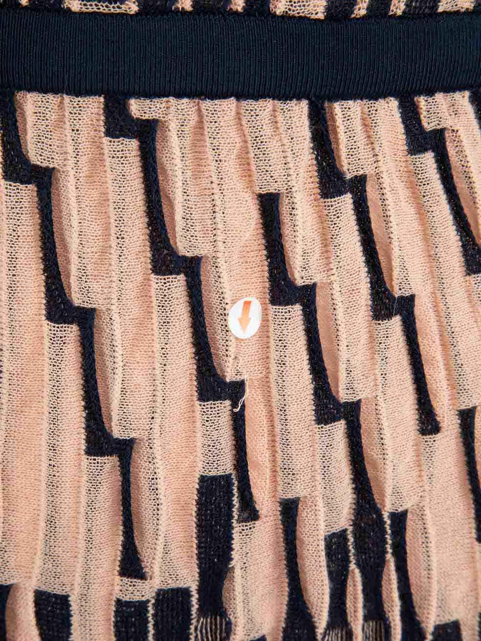 Robe Missoni M Missoni rose abstraite en tricot longueur genou Taille S en vente 4
