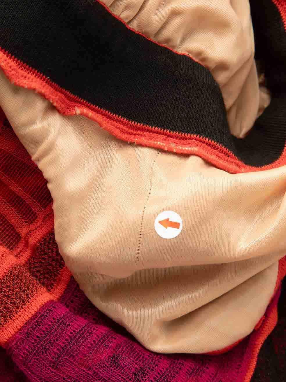 Robe longue rayée rouge Missoni M Missoni, taille S Pour femmes en vente