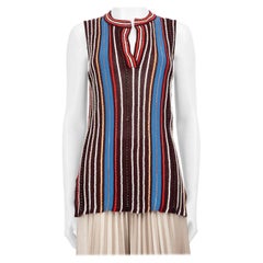 Missoni M Missoni Striped Sleeveless Knit Top Size S