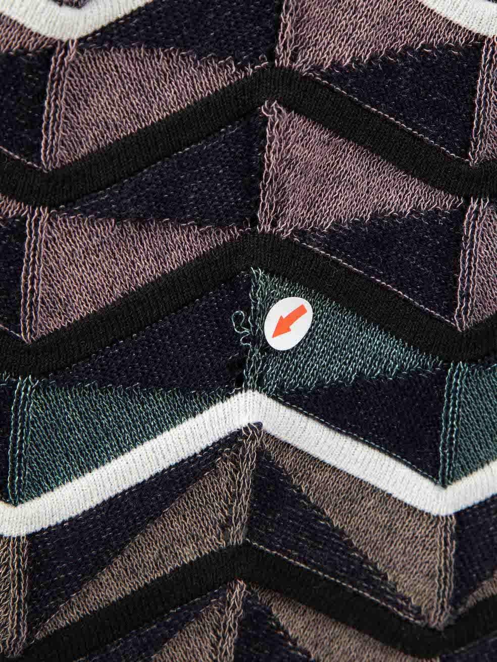 Missoni M Missoni Zig Zag Pattern Knit Midi Dress Size M In Excellent Condition In London, GB
